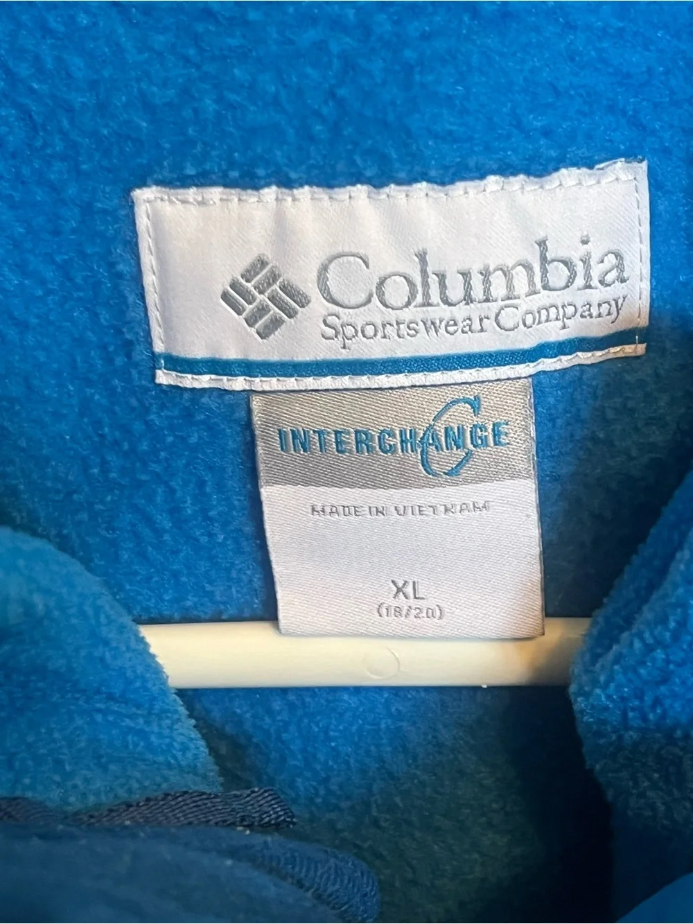 Youth Columbia Blue Two-Tone Hooded Jacket